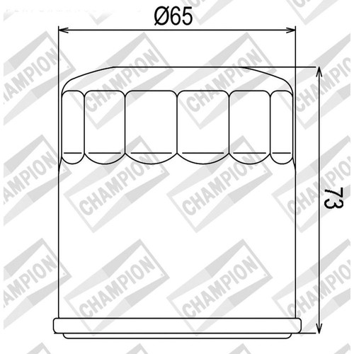Cof203 filtro olio - cof203, champion